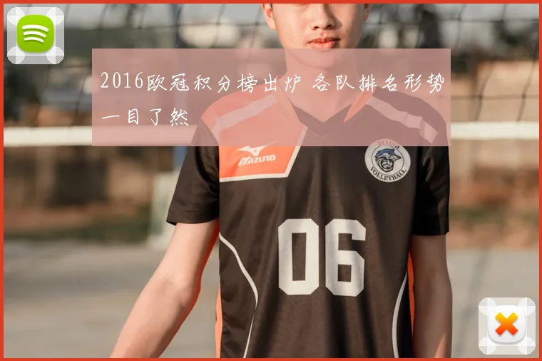 2016欧冠积分榜出炉 各队排名形势一目了然