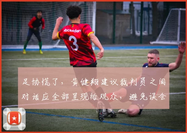 足协慌了，黄健翔建议裁判员之间对话应全部呈现给观众，避免误会